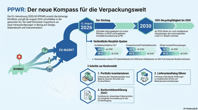 PPWR guide for Swiss exporters – infographic by Semadeni AG