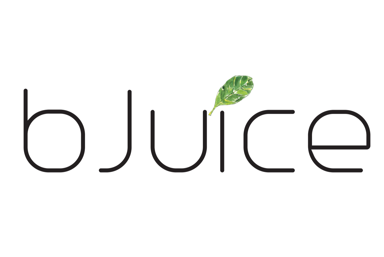 Logotype bJuice avec feuille stylisée