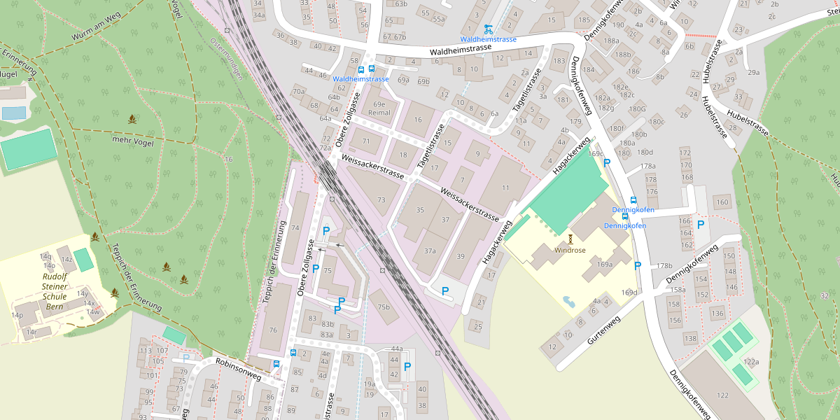 Map detail: Semadeni AG, Tägetlistrasse 35–39, 3072 Ostermundigen